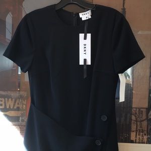 DKNY Black short sleeve dress sz 2